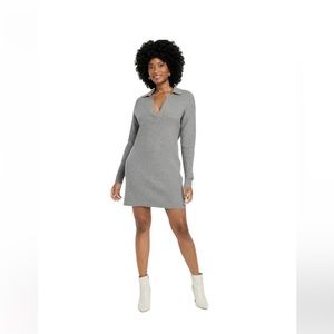 NWT A New Day Gray Polo Sweater Dress